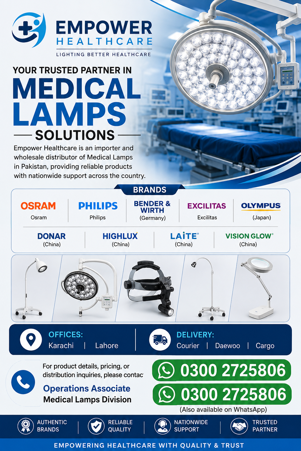 MEDICAL LAMPS IN PAKISTAN
